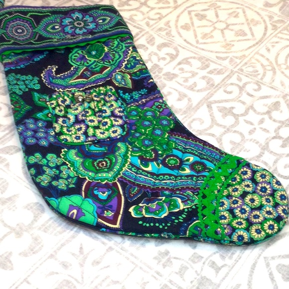 Vera Bradley Christmas stocking. Blue Rhapsody. - Picture 7 of 7